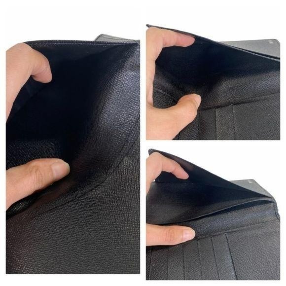 Authentic Louis Vuitton Wallet Long Porte Shekel Cult Credit Black Leather LV Vi - Picture 8 of 12